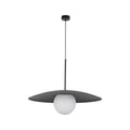 SLATE Mid-Century Modern Wide Dome Pendant Light for Kitchen Island & Dining Table