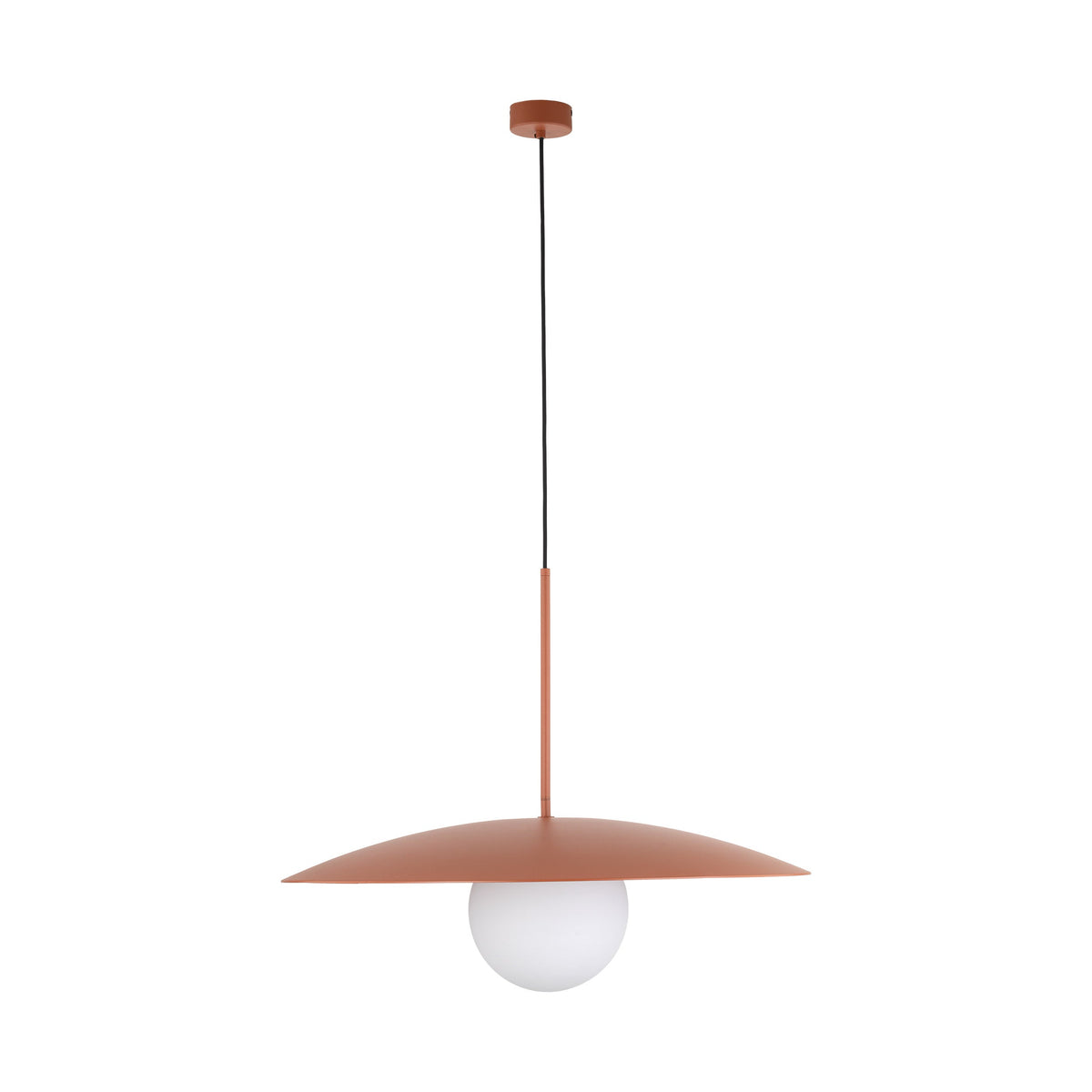 SLATE Mid-Century Modern Wide Dome Pendant Light for Kitchen Island & Dining Table