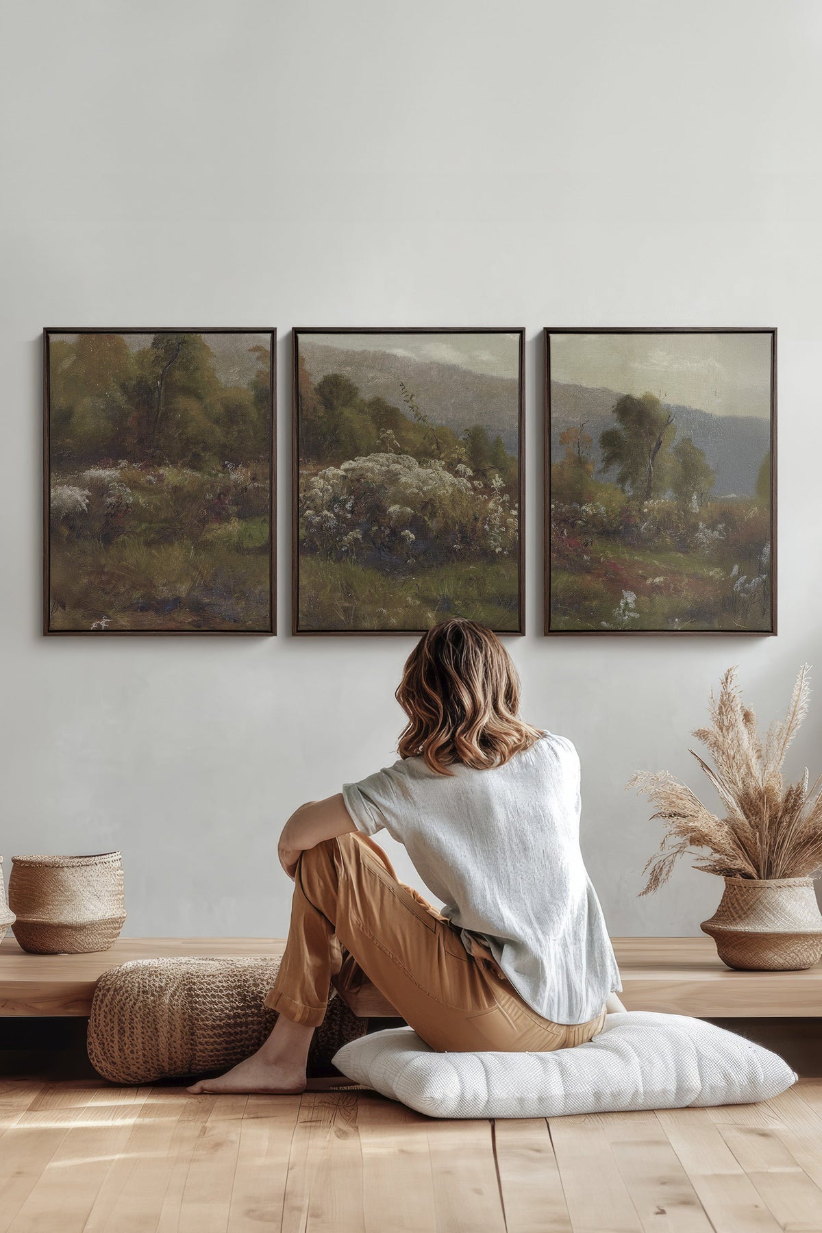 TRIO DOUCEURS CHAMPÊTRES (3 Oeuvres sur toile étirée)