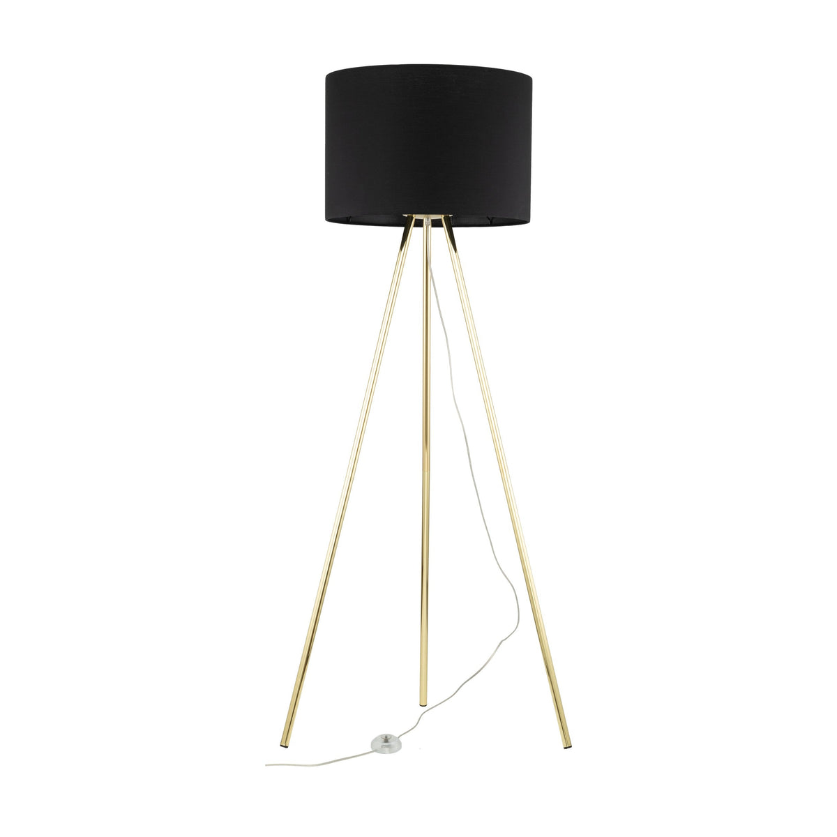 UMBERTO Black Modern Floor Lamp for Living Room & Bedroom (Clearance)