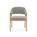 Fiol Dining Chair – Mint Green Upholstery & Natural Wood Frame