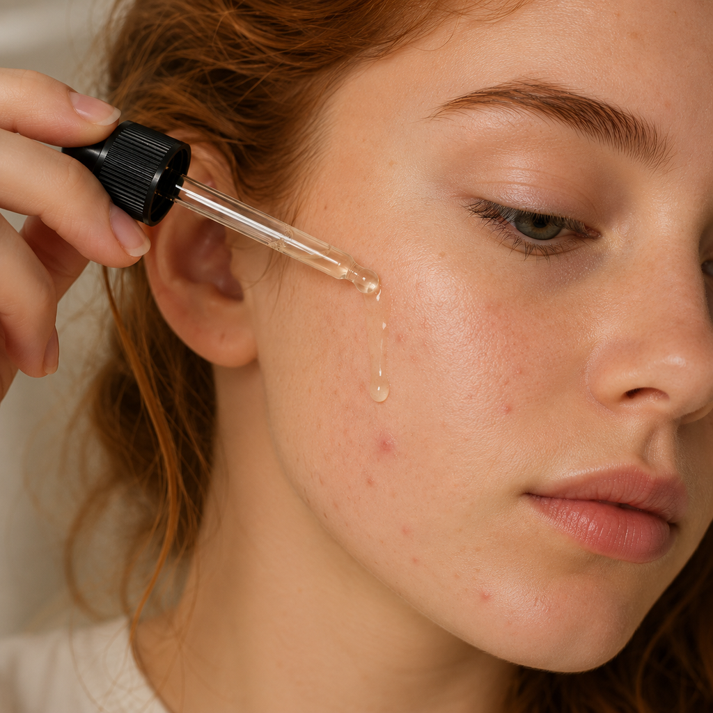 RIKKE Tea Tree & Lavender Face Serum with Gua Sha Massage