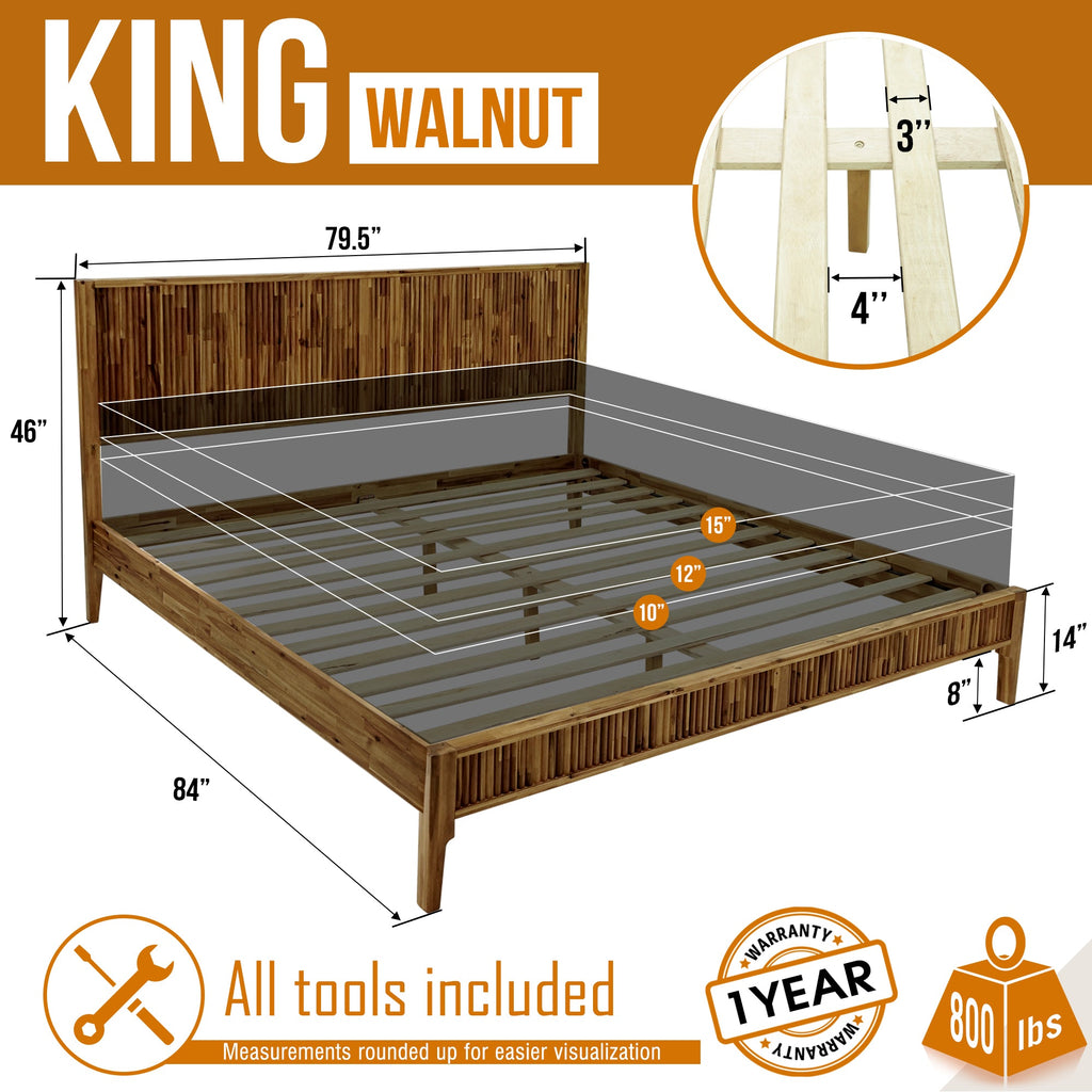 Bosk Solid Wood Bed Frame