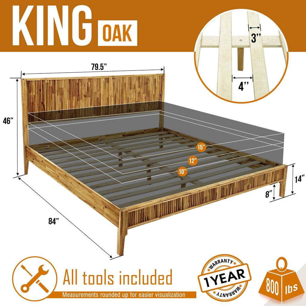 Bosk Solid Wood Bed Frame