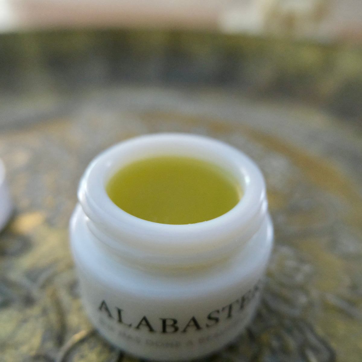 Alabaster Jar - Anointing Botanical Ointment
