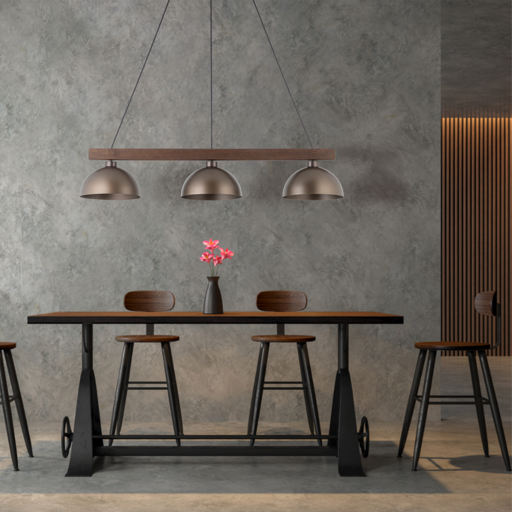 OSLO Scandinavian 3-Light Pendant Light for Dining Table & Kitchen Island