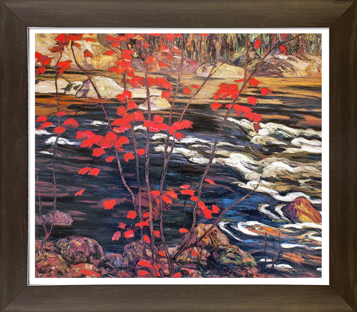 A.Y. Jackson Group of Seven “Red Maple” Framed Print (28x24)