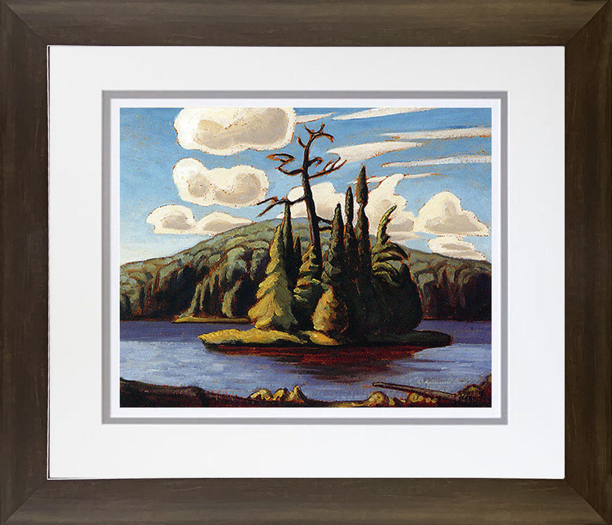 Lawren Harris Group of Seven “Island in the Lake” Framed Print