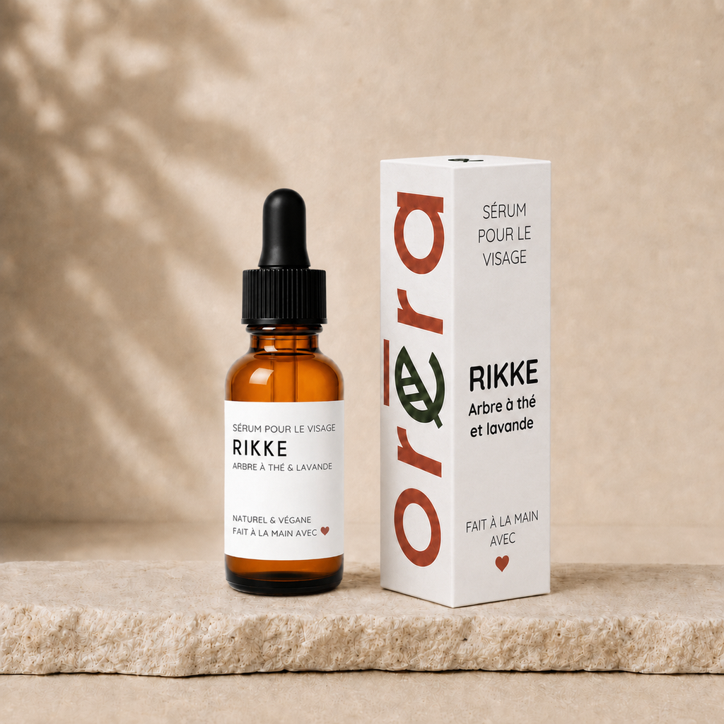 RIKKE Tea Tree & Lavender Face Serum with Gua Sha Massage